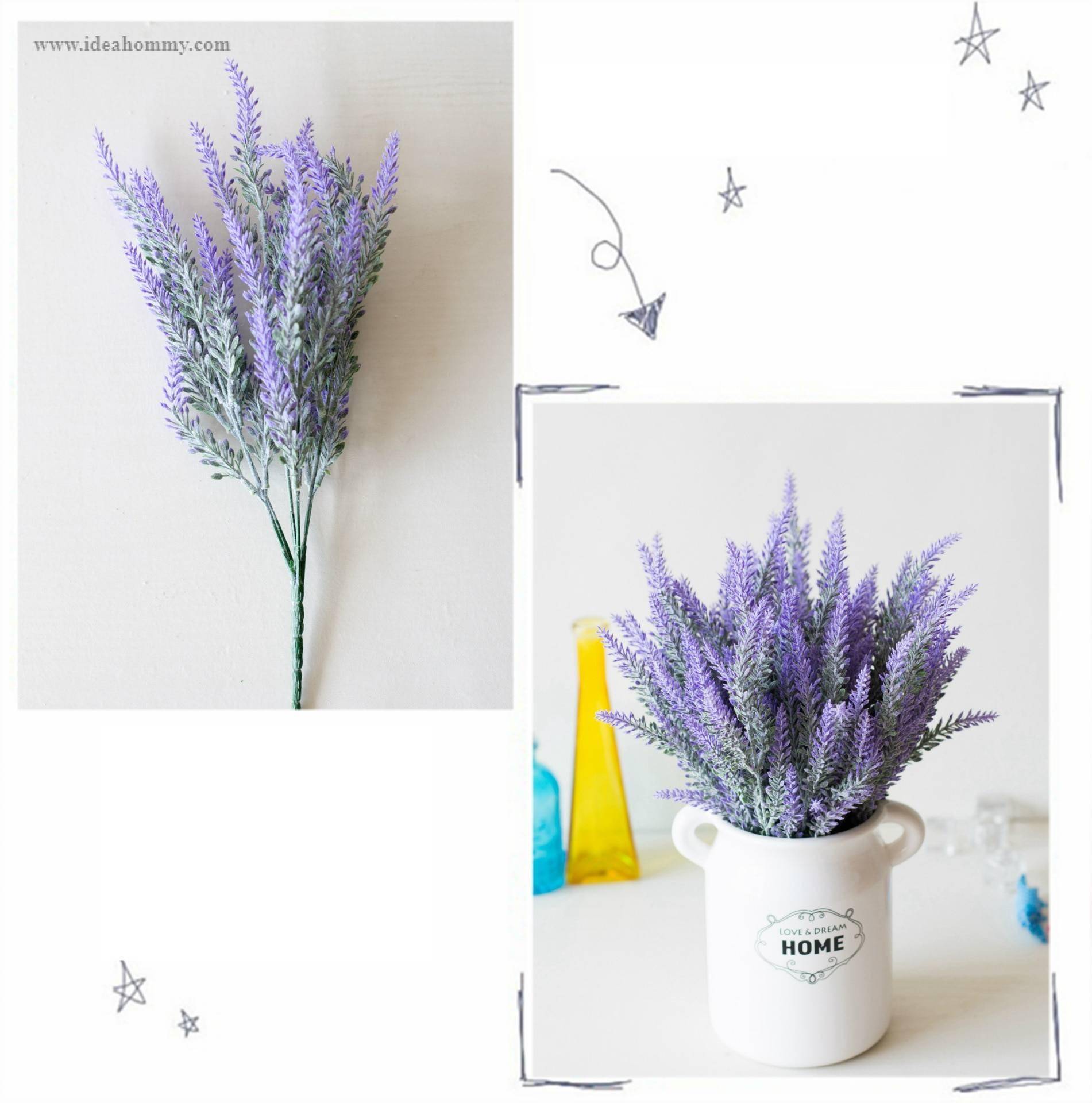 Romantic Provence Lavender Artificial Plants