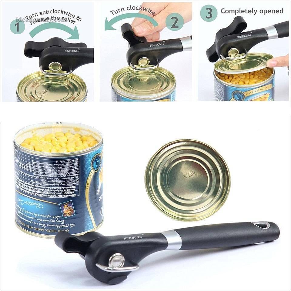Ergonomic Stainless Steel Can Opener