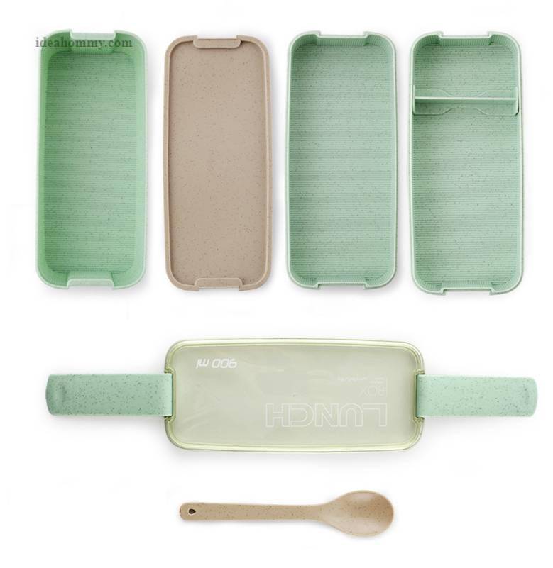 Portable 3 Layered Lunch Box