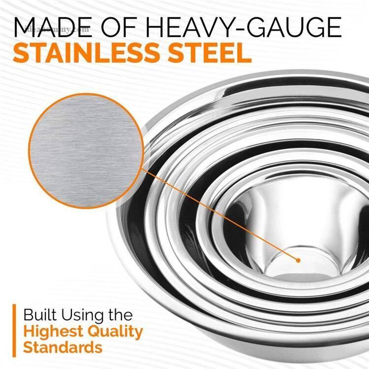 Stainless Steel Mixing Bowls 6 Pcs Set