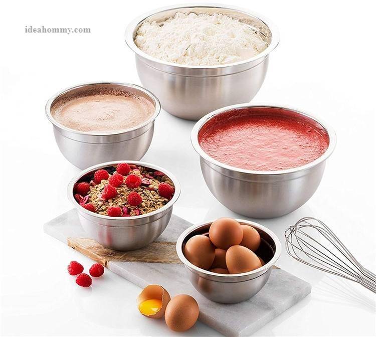 Stainless Steel Mixing Bowls 6 Pcs Set