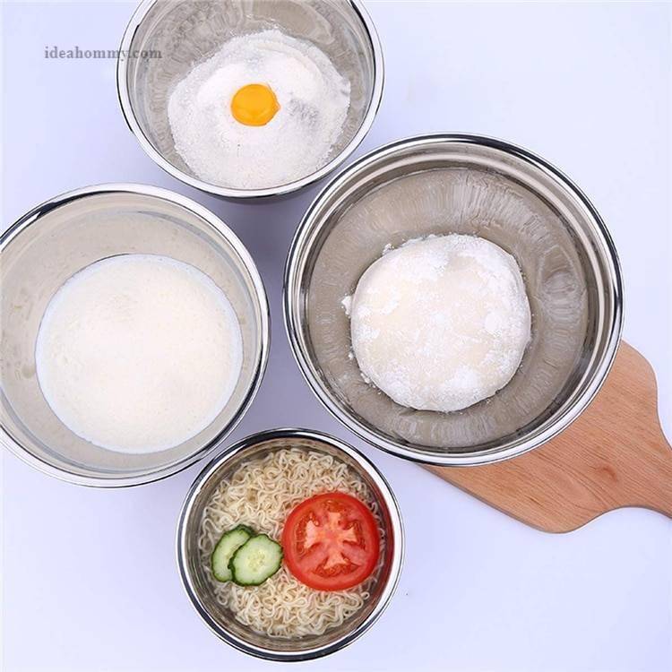 Stainless Steel Mixing Bowls 6 Pcs Set