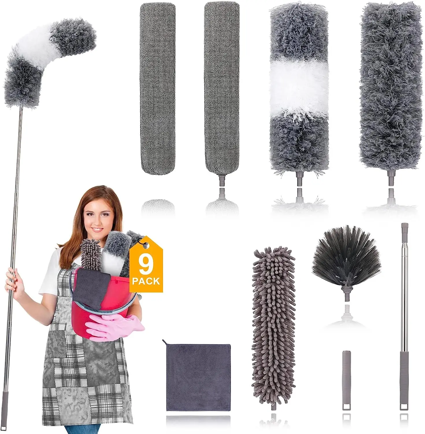 UNTIOR Duster Brush Microfiber Duster Extendable Gap Dust Tools Retractable Car Cleaning Brush Household Ceiling Cleaning Tools UNTIOR Duster Brush Microfiber Duster Extendable Gap Dust Tools Retractable Car Cleaning Brush Household Ceiling Cleaning Tools