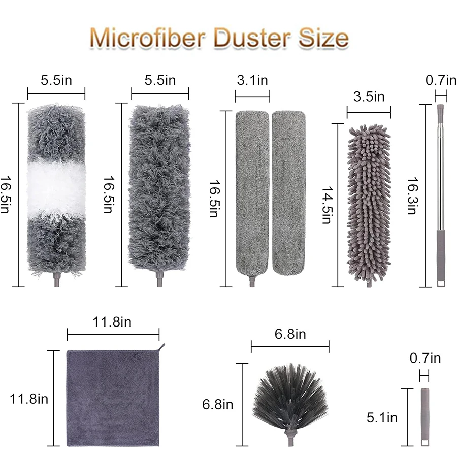 UNTIOR Duster Brush Microfiber Duster Extendable Gap Dust Tools Retractable Car Cleaning Brush Household Ceiling Cleaning Tools UNTIOR Duster Brush Microfiber Duster Extendable Gap Dust Tools Retractable Car Cleaning Brush Household Ceiling Cleaning Tools