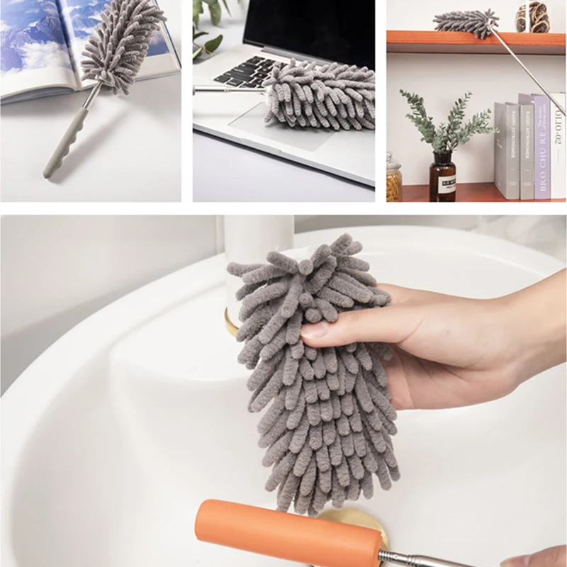 UNTIOR Duster Brush Microfiber Duster Extendable Gap Dust Tools Retractable Car Cleaning Brush Household Ceiling Cleaning Tools