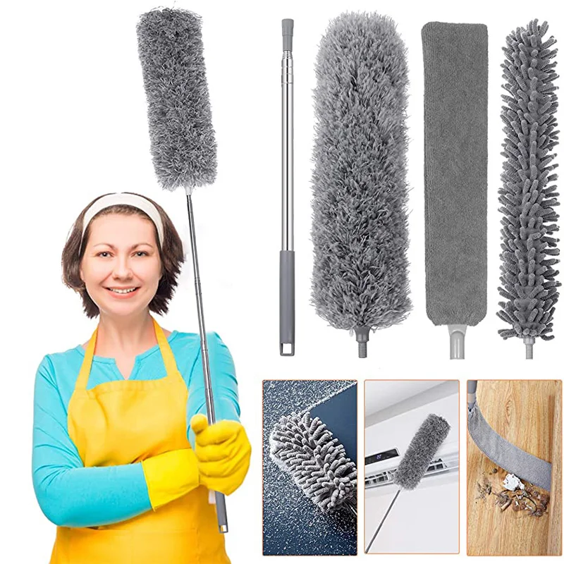 UNTIOR Duster Brush Microfiber Duster Extendable Gap Dust Tools Retractable Car Cleaning Brush Household Ceiling Cleaning Tools