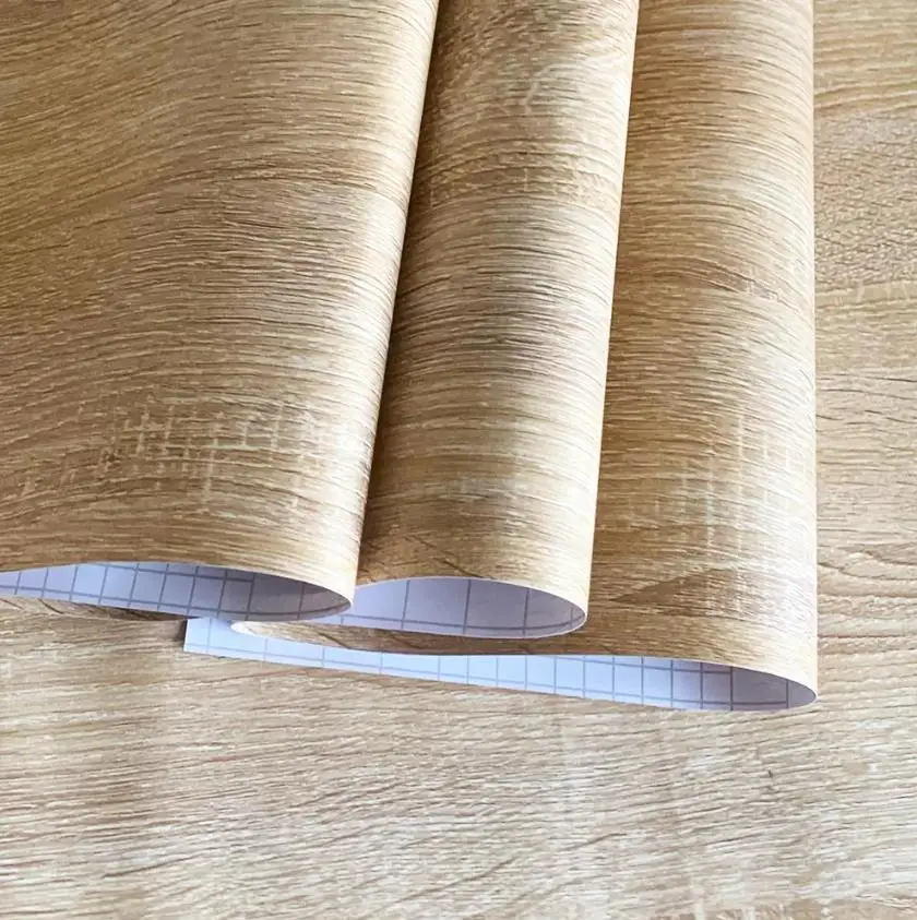Wood Wallpaper Self Adhesive Vinyl Classic Removable Contact Wall Sticker Paper For Countertop Wardrobe Renovation