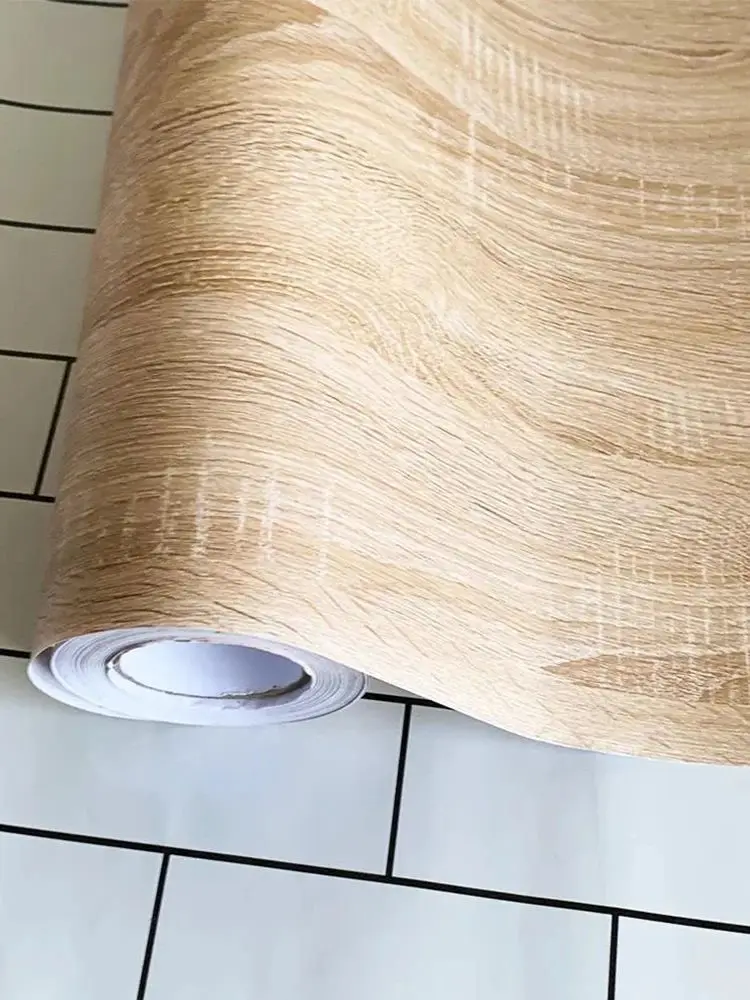 Wood Wallpaper Self Adhesive Vinyl Classic Removable Contact Wall Sticker Paper For Countertop Wardrobe Renovation