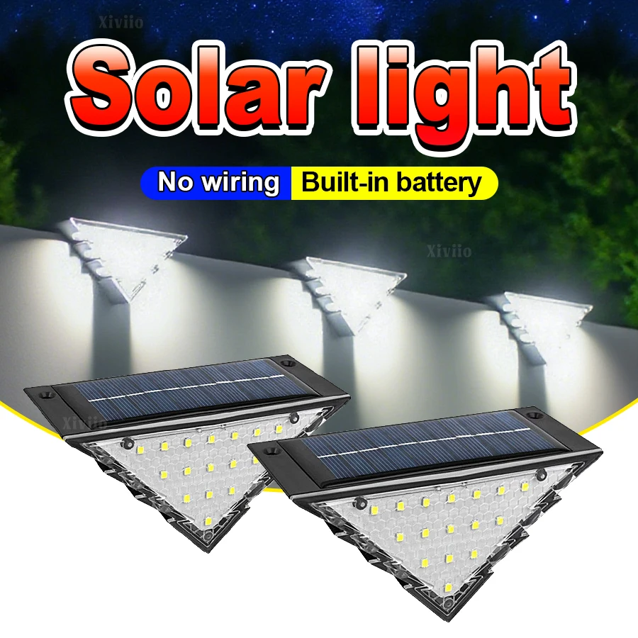 Solar Deck Lights Outdoor Step Fence Lights IP65 Waterproof Solar Lamp for Railing Stairs Pathway Garden Light Decoration Lamp Solar Deck Lights Outdoor Step Fence Lights IP65 Waterproof Solar Lamp for Railing Stairs Pathway Garden Light Decoration Lamp