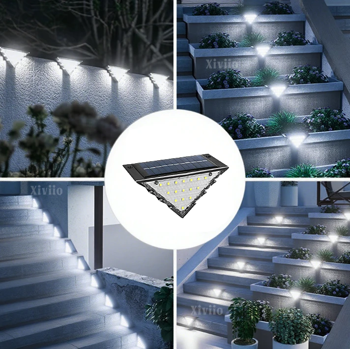 Solar Deck Lights Outdoor Step Fence Lights IP65 Waterproof Solar Lamp for Railing Stairs Pathway Garden Light Decoration Lamp Solar Deck Lights Outdoor Step Fence Lights IP65 Waterproof Solar Lamp for Railing Stairs Pathway Garden Light Decoration Lamp