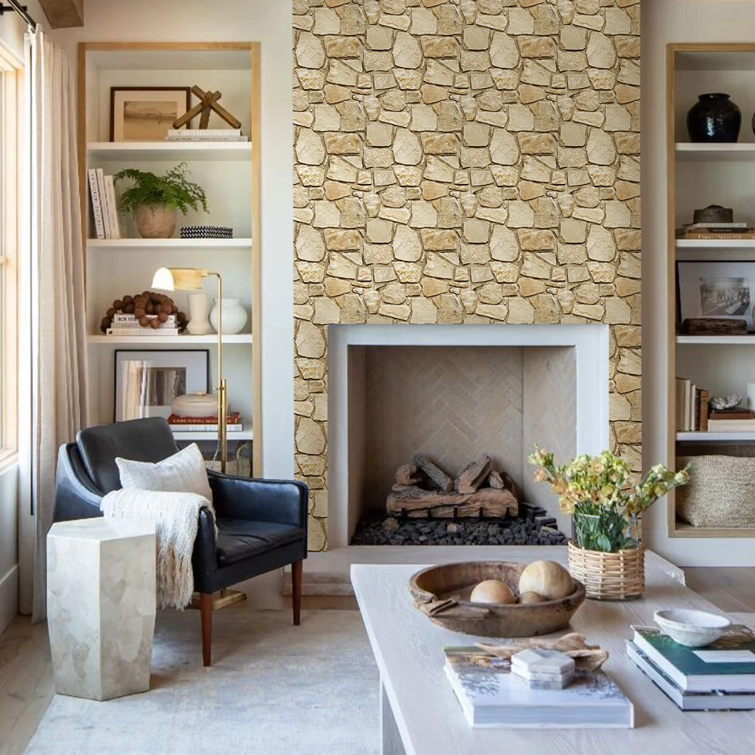 3D Tile Stickers, 3D Faux Stone Textures, Matte, 30cm x 30cm, Water and Mold Resistant, for Living Room, Kitchen Wall Update 3D Tile Stickers, 3D Faux Stone Textures, Matte, 30cm x 30cm, Water and Mold Resistant, for Living Room, Kitchen Wall Update