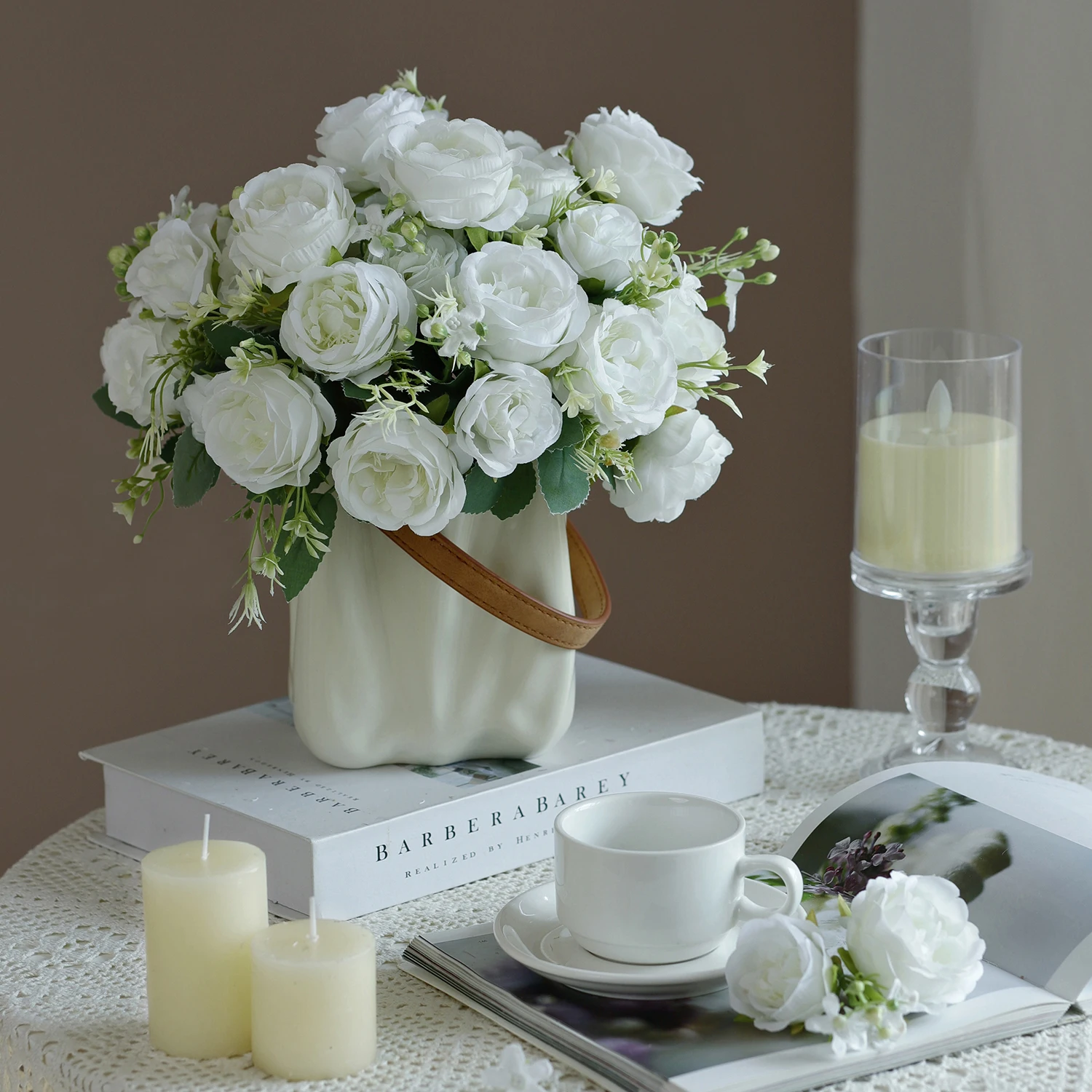 Artificial Peony Flowers Plants Vase for Table Home Room Yard & Garden Decoration Wedding Arrangement Silk Rose Bridal Bouquet Artificial Peony Flowers Plants Vase for Table Home Room Yard & Garden Decoration Wedding Arrangement Silk Rose Bridal Bouquet