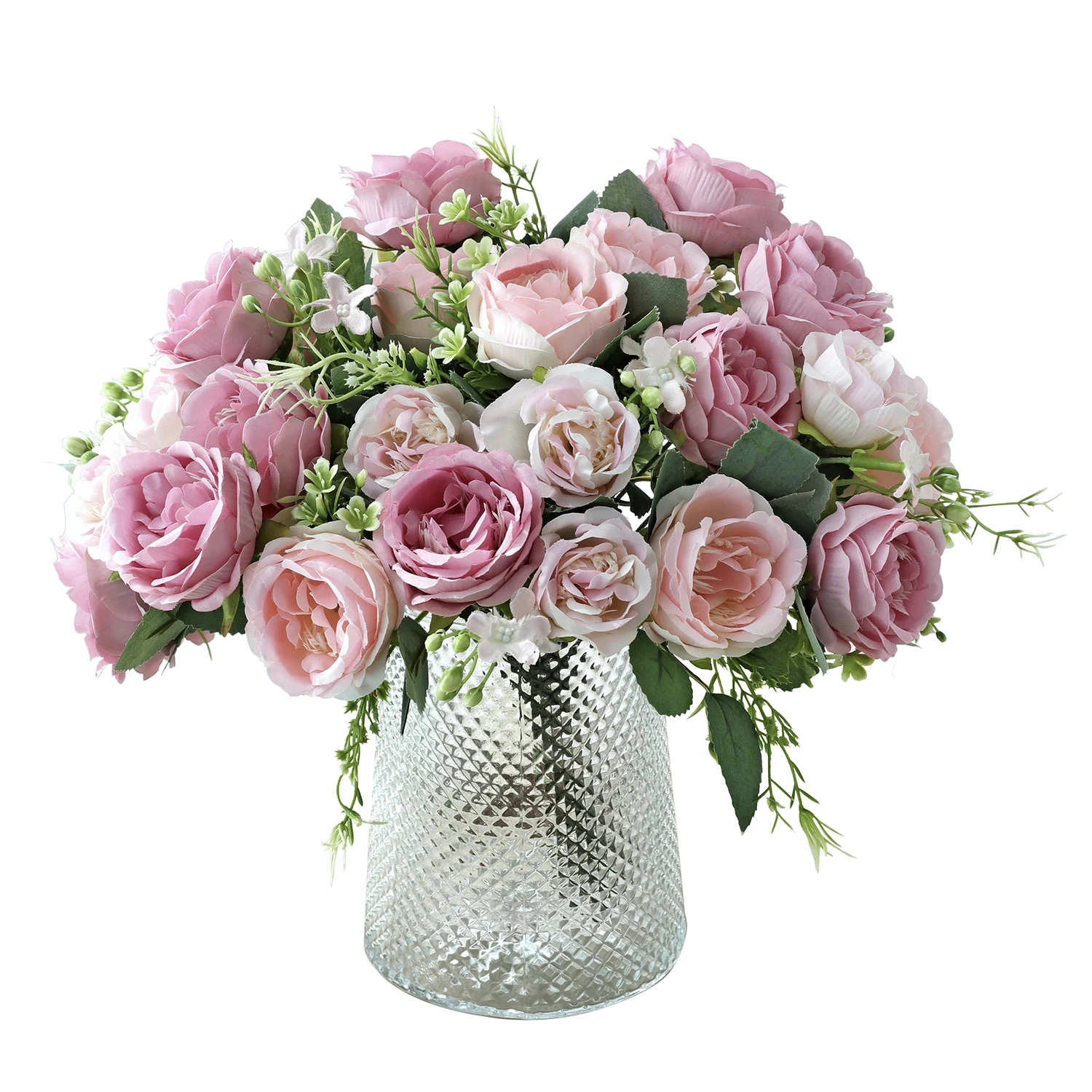 Artificial Peony Flowers Plants Vase for Table Home Room Yard & Garden Decoration Wedding Arrangement Silk Rose Bridal Bouquet Artificial Peony Flowers Plants Vase for Table Home Room Yard & Garden Decoration Wedding Arrangement Silk Rose Bridal Bouquet