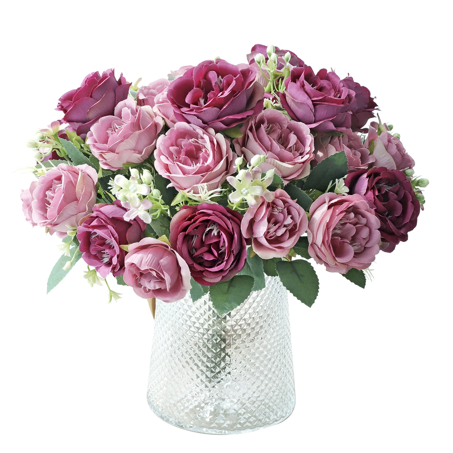 Artificial Peony Flowers Plants Vase for Table Home Room Yard & Garden Decoration Wedding Arrangement Silk Rose Bridal Bouquet Artificial Peony Flowers Plants Vase for Table Home Room Yard & Garden Decoration Wedding Arrangement Silk Rose Bridal Bouquet