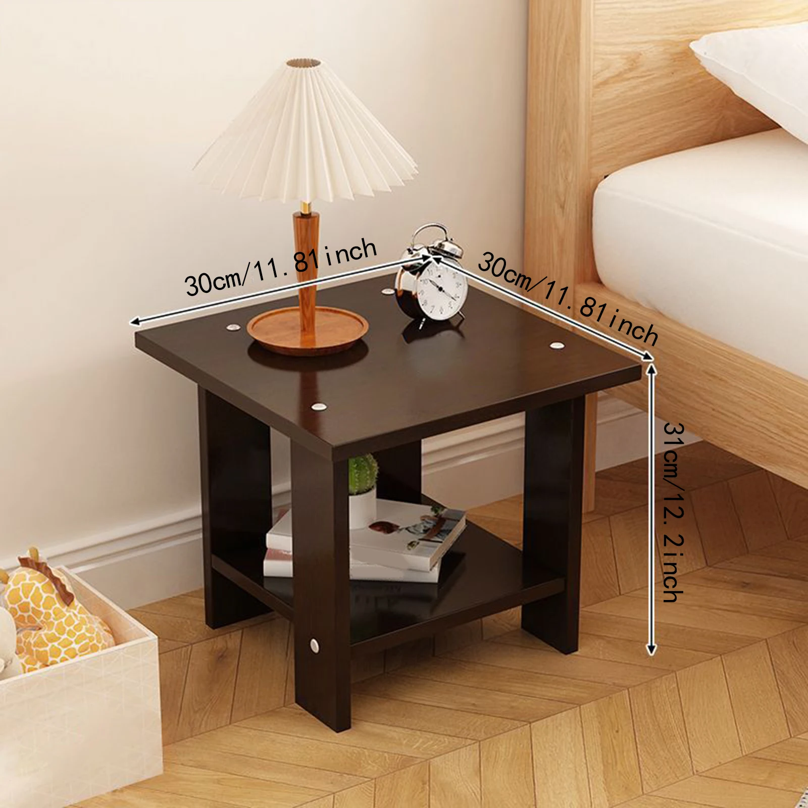 Simple Bedside Table Wooden Double Layers Solid Wood Nightstands Night Table For Table Sofa Side Table Home Furniture Simple Bedside Table Wooden Double Layers Solid Wood Nightstands Night Table For Table Sofa Side Table Home Furniture
