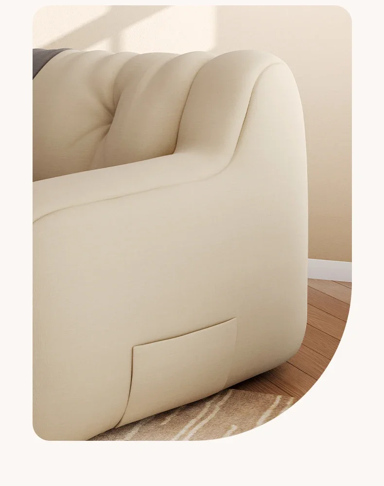 Bedroom Curved Bean Bag Sofa Mid Century Modern Quilted Living Room Sofa Ergonomic Minimalista Salas Muebles Nordic Furniture