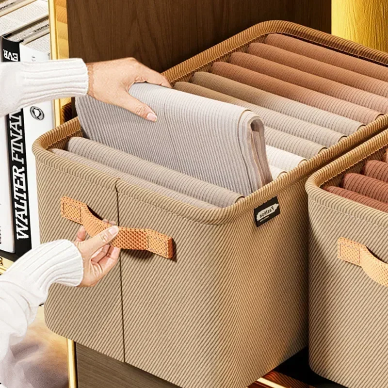 Wardrobe Organizer Box for Storage in The Closet Underwear Drawers Storage Bedroom Cabinet Socks Bra Storage Pants Organizer